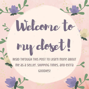 Welcome to my closet! Read for rules & info!